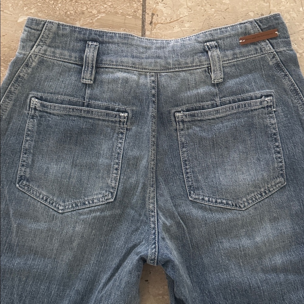 Anthropologie Pilcro The Wanderer Relaxed Utility Jean Distressed Denim Pockets - Picture 4 of 16